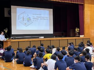 庄内学園 講話の様子1