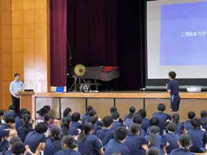 庄内学園 講話の様子2